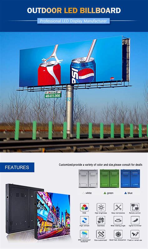 Affichage Mené Professionnel P5 P6 P8 P10 P16 Écran Extérieur Led Mur