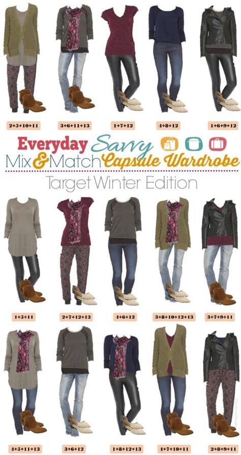 Mix And Match Capsule Wardrobe Target Winter Edition Everyday Savvy