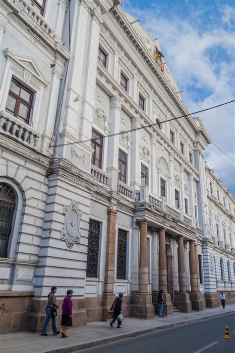 Sucre Bolivia April 21 2015 Town Hall Building In Sucre Capital