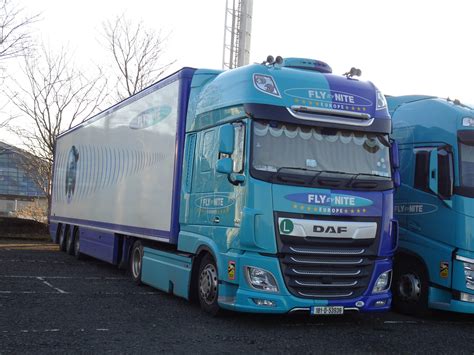 Fly By Nite Europe 181 D 53936 Daf XF Seen At SEC Armadillo Car