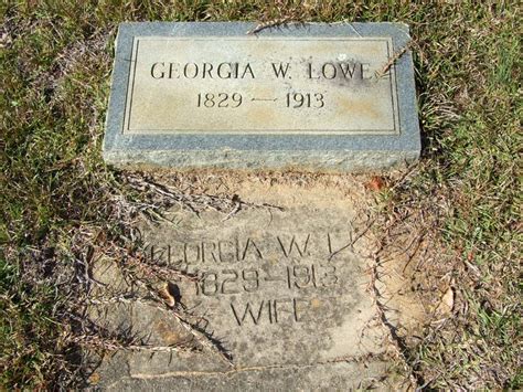 Georgia Ann Williams Lowe 1829 1913 Find A Grave Memorial