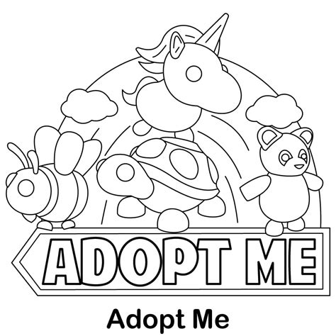 Adopt Me Red Panda Coloring Page From Roblox Drawing Gallery