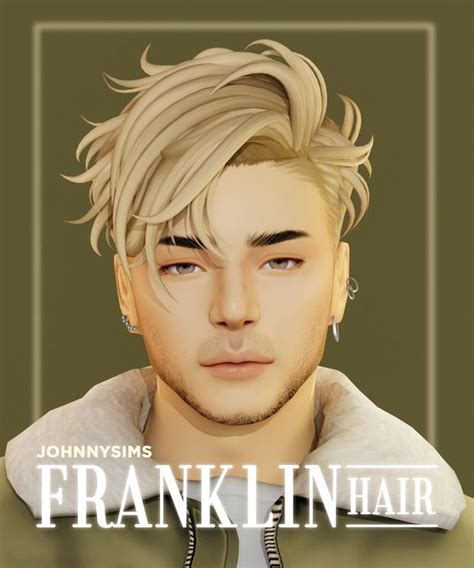 Franklin Hair JohnnySims In 2024 Sims 4 Hair Male Sims Hair Sims