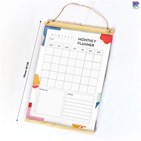 Jual RHA GALLERY Planner Schedule Daily Weekly Jadwal Bulanan Potrait