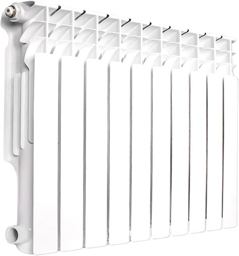 Wisewater Wall Mounted Aluminum Radiator Heater With 10 Panels Hot