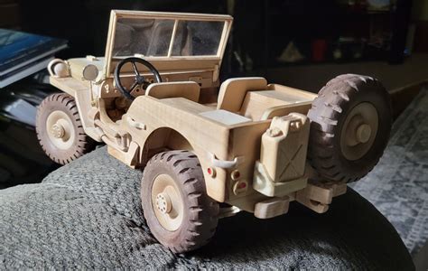 Wooden Ww2 Jeep Caminhão De Madeira Carrinho De Madeira Artesanatos