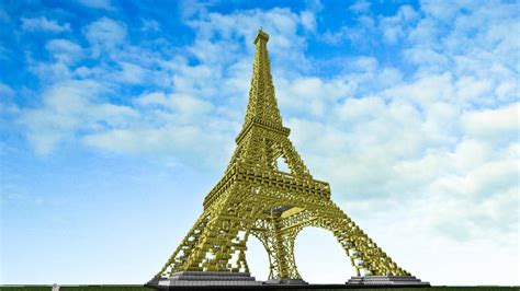 (golden) Eiffel Tower Minecraft Map