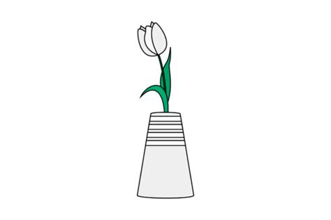 Flower With Pot Fill Line Icon 134 Graphic By Raysaozora · Creative Fabrica