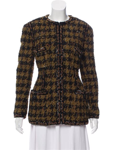 Chanel Vintage Textured Jacket Black Jackets Clothing Cha301478