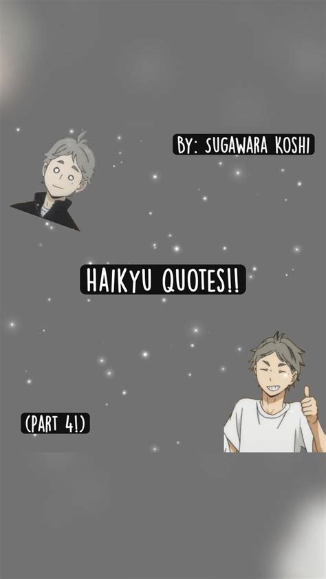 Haikyu quotes!! (Part four!!) 🤍 | Inspirational quotes, Quotes, Haikyu!!