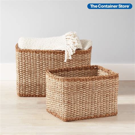 Natural Montauk Woven Rectangular Storage Bins Artofit