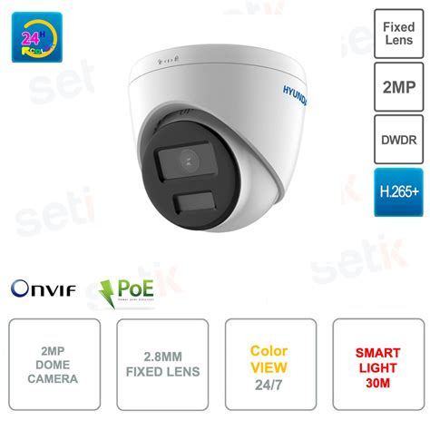 Hyu Hyundai Dome Mp Ip Poe Onvif For Outdoors Mm Fixed