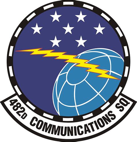 Coat Of Arms Crest Of 482nd Communications Squadron US Air Force