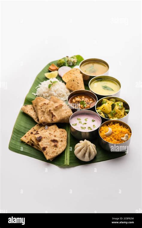 Maharashtrian Food Thali Or Platter Mumbai Style Meal From Indian