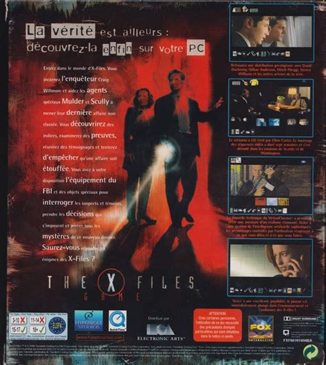 The X Files Game 1998 Box Cover Art Mobygames