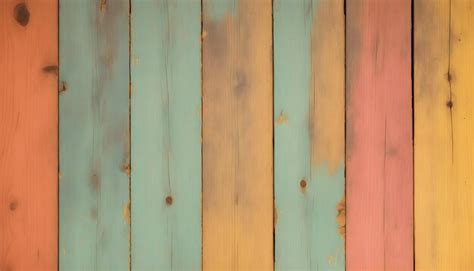 Premium Ai Image Multicolored Background From Boards Colorful Wooden