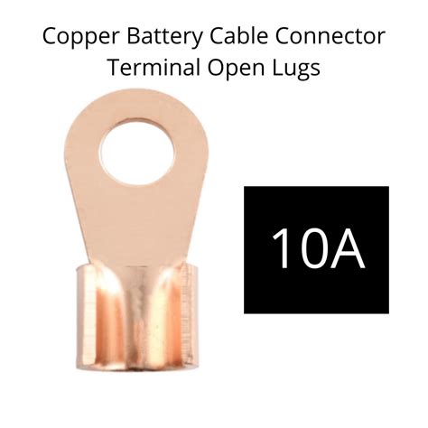 BRT 5 PCS Battery Lug Terminal Copper Open Lugs Wire Terminals OT