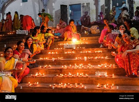 Kolkata India 07th Nov 2022 Female Devotees Perform Rituals During