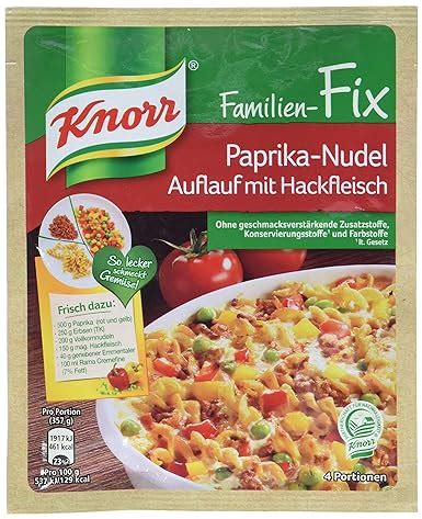 Knorr Fix Paprika Nudel Auflauf Mit Hackfleisch Beutel 42 G Amazon De