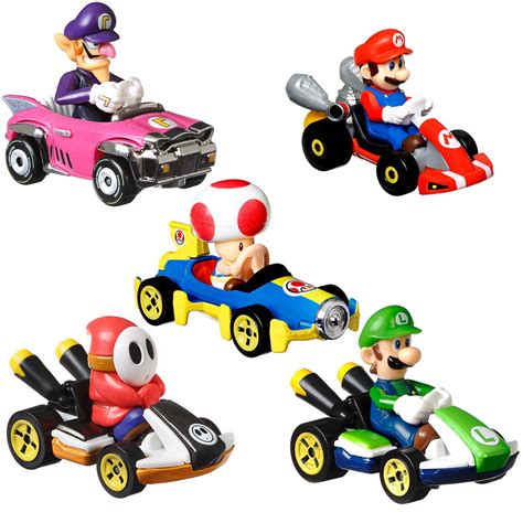 Mario Kart Hot Wheels 2023 Mix 6 Vehicle Case Of 8