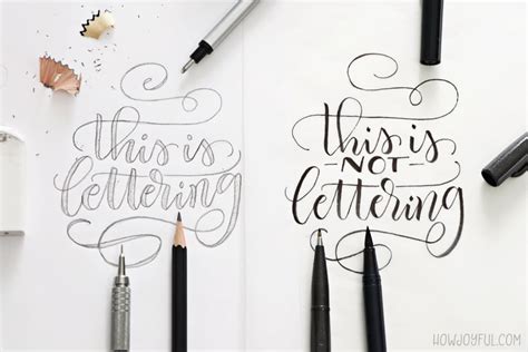 The Difference Between Calligraphy Lettering And Typography In 2020