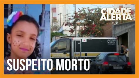 Principal suspeito de ter matado a menina Bárbara é encontrado morto em