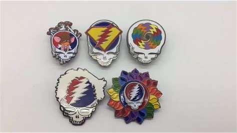 Wholesale Grateful Dead Lapel Pin Custom Enamel Badge Hat Pins Buy