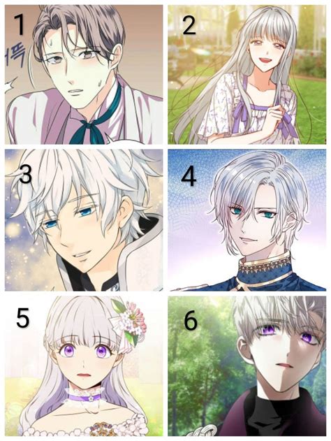 Silver Haired Manhwa Characters Manhwa Anime Anime Comics