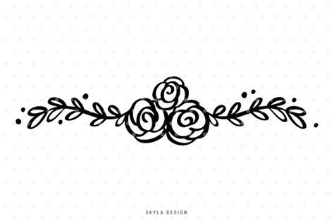 Scrapbooking Flower SVG Vine svg Floral svg Clip Art Papercraft Cut File Swirl svg SVG File ...