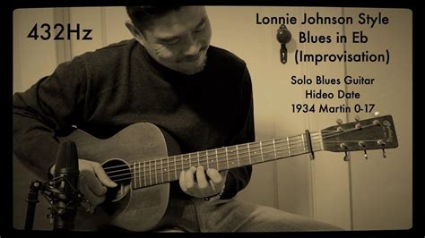 Lonnie Johnson Style Blues In Eb” Improvisation Solo Blues Guitar A