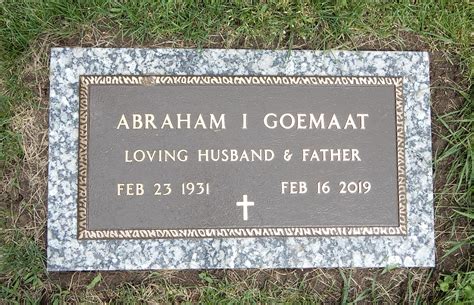 Abraham Ira Abe” Goemaat 1931 2019 Find A Grave Memorial