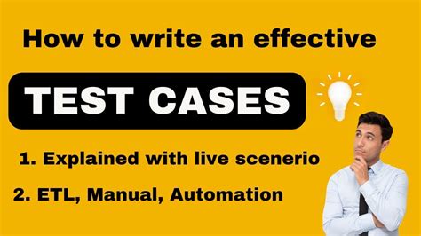 Test Cases Design Technique With An Example For Etl Or Manual Testing Testcases Testing Youtube
