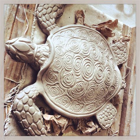 Turtle Sculpture Clay Turtle