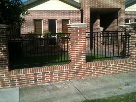 Modern Brick Fence