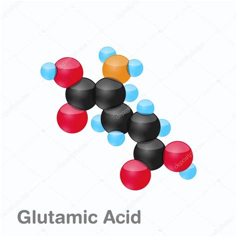 Mol Cula De Cido Glut Mico Glu Un Amino Cido Utilizado En La Bios