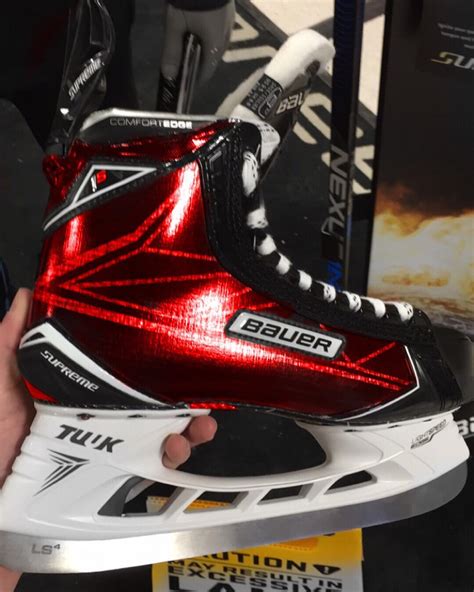 Custom Red Bauer Supreme 1s Skates Hockey World Blog