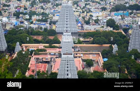 Tiruvannamalai Cityscape Panoramic View Arunachalesvara Hindu Temple