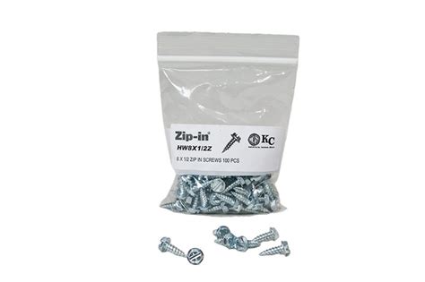 8 X 12 Self Tapping Zip Screws Kencraft Companykencraft Company
