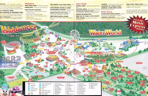 Waldameer Amusement Park - 2013 Park Map