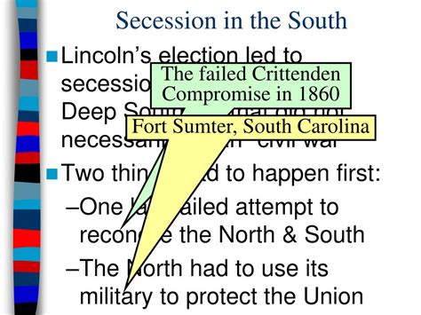 Ppt Secession And The Outbreak Of The Civil War Powerpoint Presentation