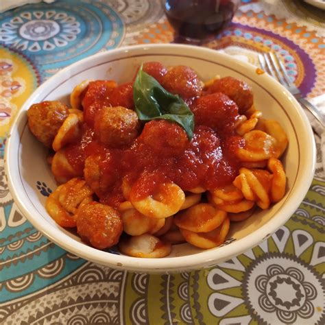 Homemade Homemade Orecchiette With Meatballs R Food