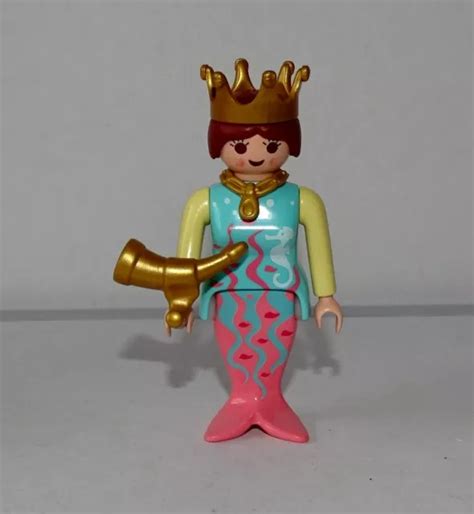 PLAYMOBIL FIGURINE PERSONNAGE série sirène sirène adulte avec CORAIL