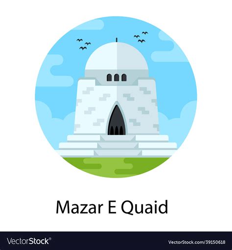 Mazar e quaid Royalty Free Vector Image - VectorStock