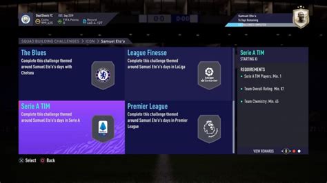 Fifa How To Complete Icon Samuel Eto O Sbc Requirements And