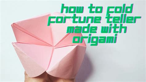 How To Fold Fortune Teller Made With Origami Youtube