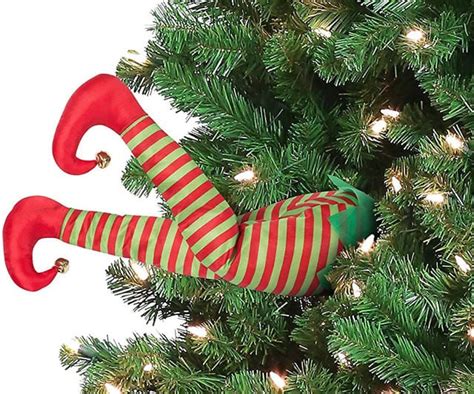 Animated Elf Legs Christmas Decoration