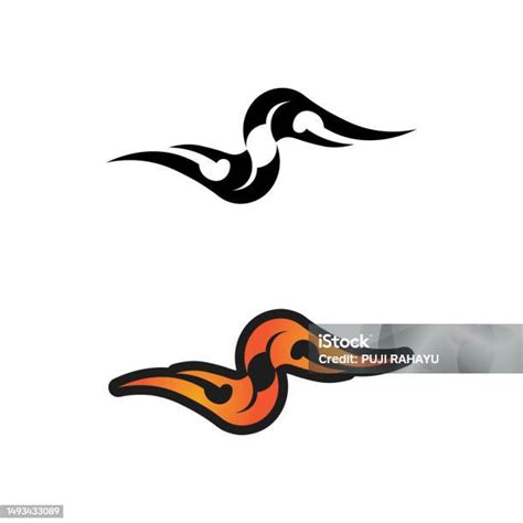 Suku Klasik Hitam Etnik Ikon Tato Ilustrasi Vektor Desain Logo