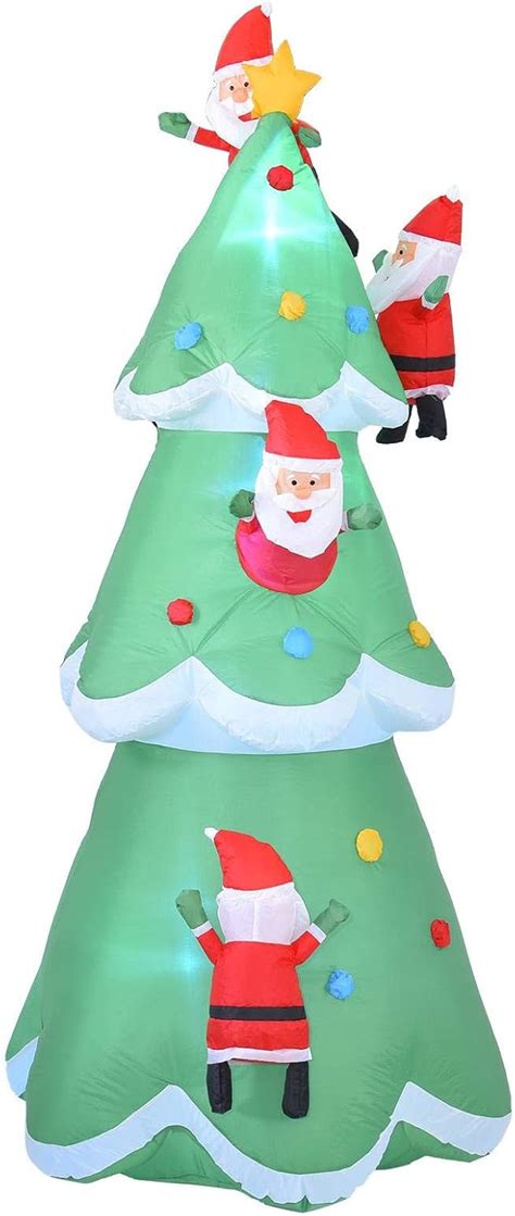 8ft Inflatables Christmas Tree Blow Up Christmas Holiday Party Indoor