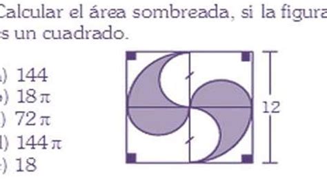 Calcular El Rea Sombreada Si La Figura Es Un Cuadrado Ayudaaaaaa Por