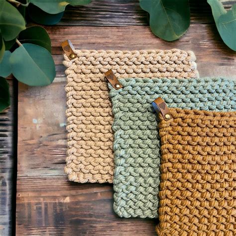 Chunky Farmhouse Hot Pad Free Knitting Pattern Artofit